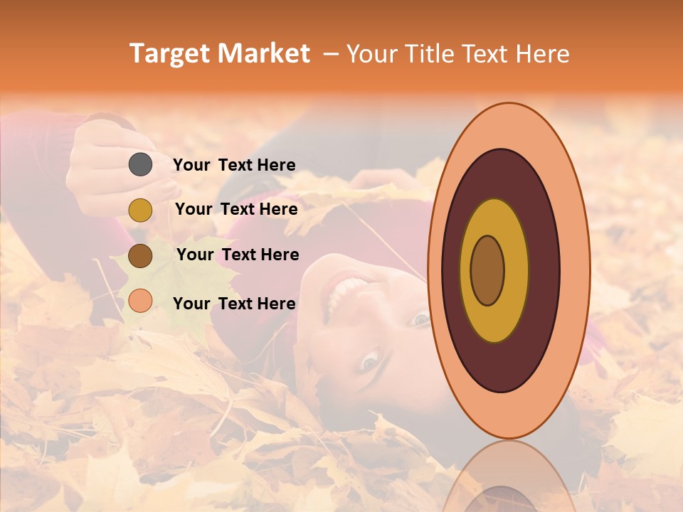 Lady Caucasian Nature PowerPoint Template