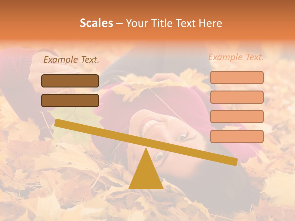 Lady Caucasian Nature PowerPoint Template