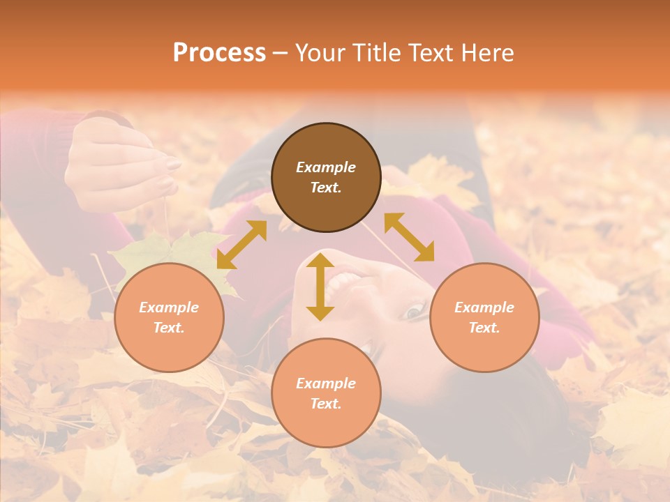 Lady Caucasian Nature PowerPoint Template