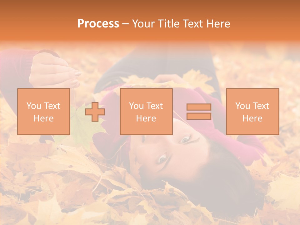 Lady Caucasian Nature PowerPoint Template