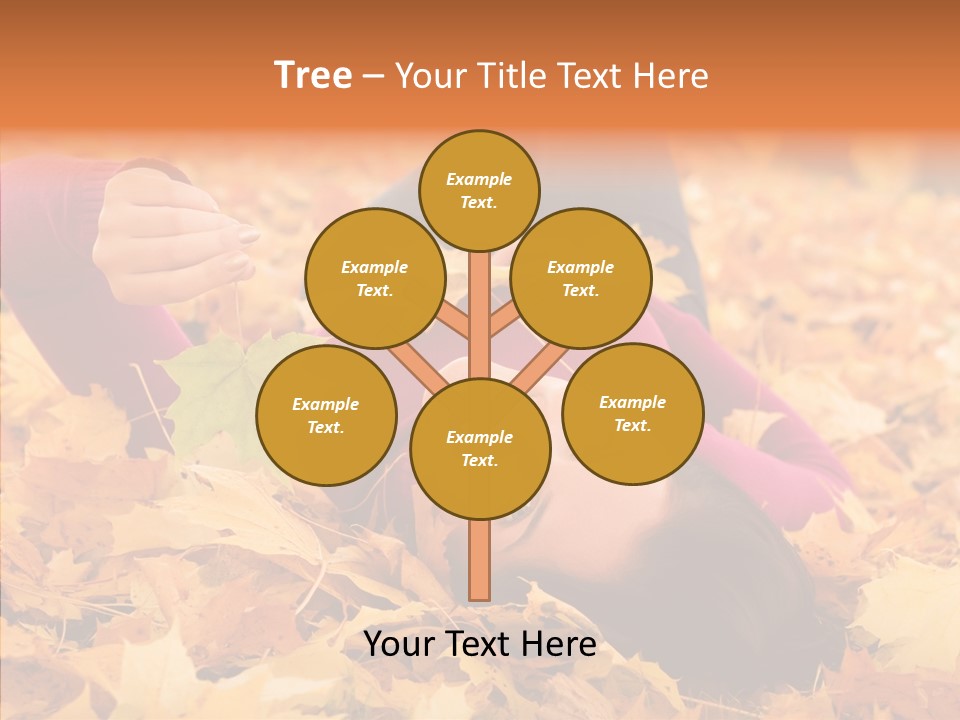 Lady Caucasian Nature PowerPoint Template