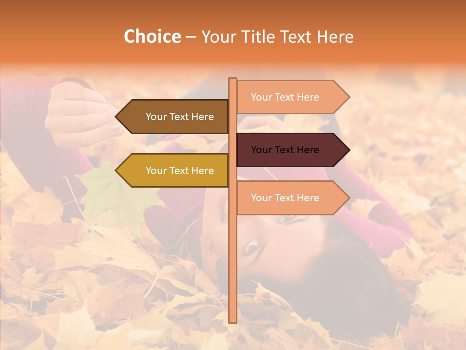 Lady Caucasian Nature PowerPoint Template