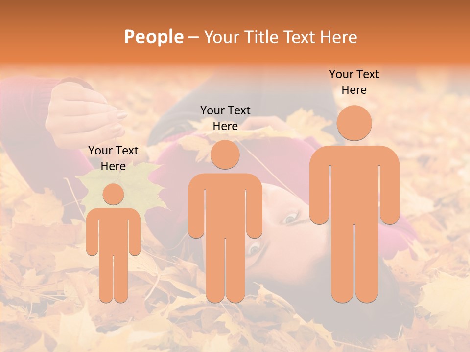 Lady Caucasian Nature PowerPoint Template