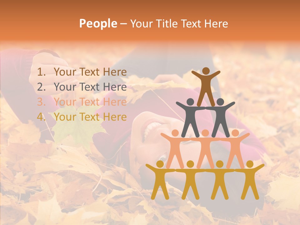 Lady Caucasian Nature PowerPoint Template