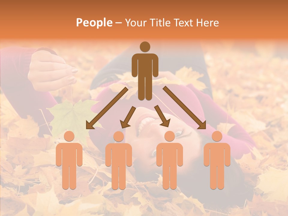 Lady Caucasian Nature PowerPoint Template