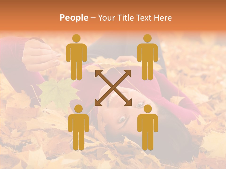 Lady Caucasian Nature PowerPoint Template