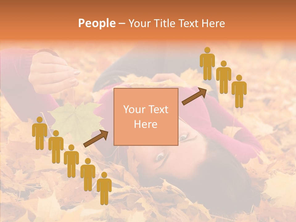 Lady Caucasian Nature PowerPoint Template