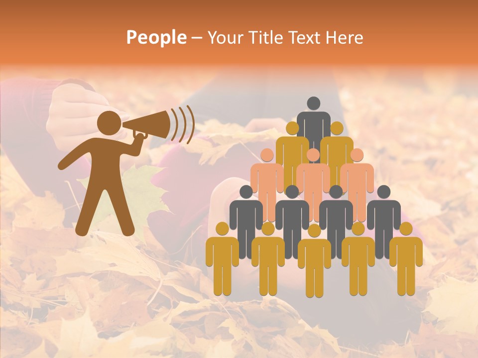 Lady Caucasian Nature PowerPoint Template