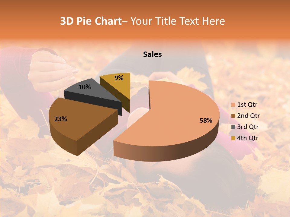 Lady Caucasian Nature PowerPoint Template