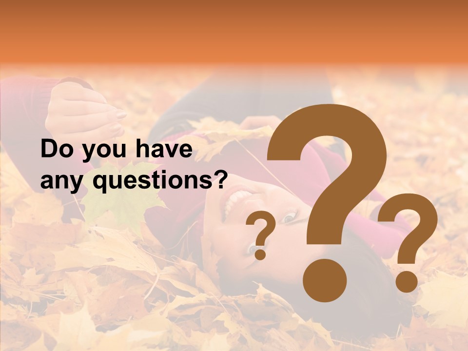 Lady Caucasian Nature PowerPoint Template