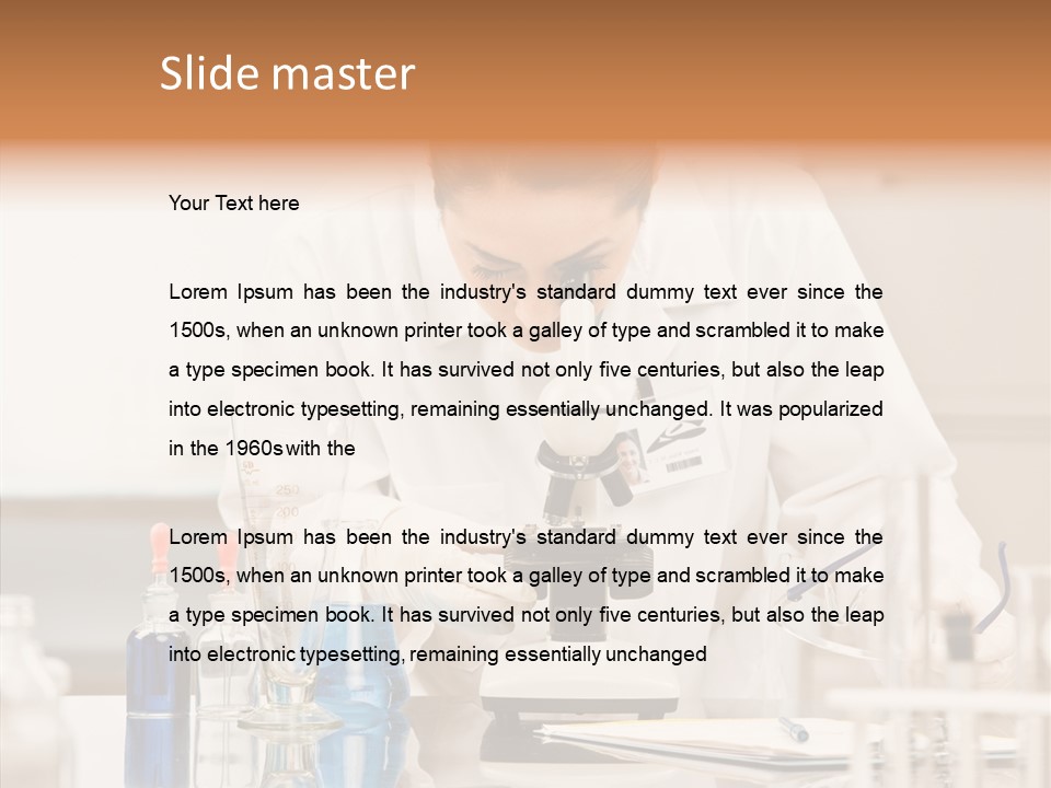 Ideas  Microscope PowerPoint Template