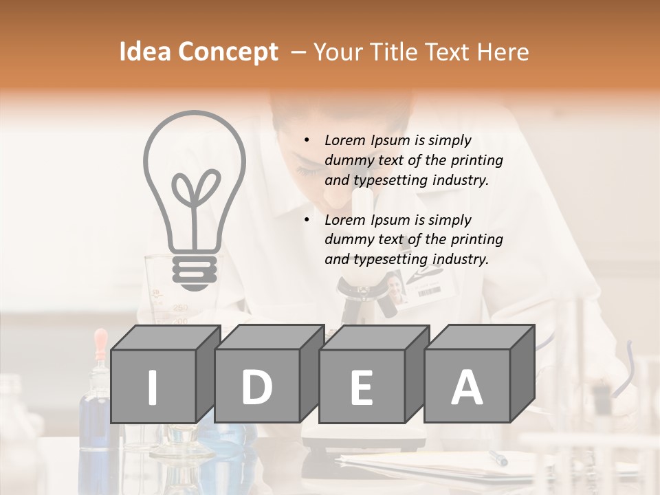 Ideas  Microscope PowerPoint Template