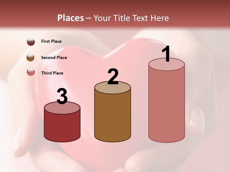 Pink Hand Give PowerPoint Template