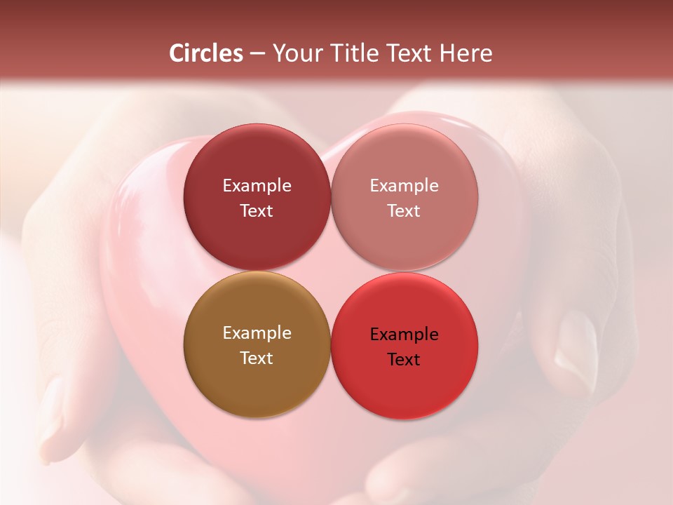 Pink Hand Give PowerPoint Template