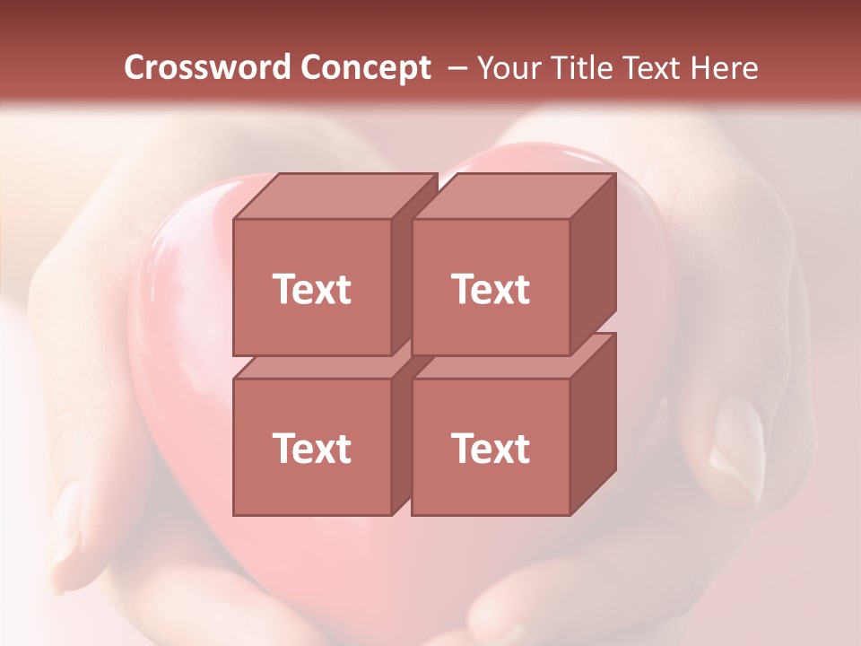 Pink Hand Give PowerPoint Template