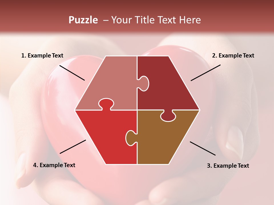 Pink Hand Give PowerPoint Template