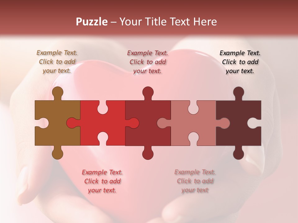 Pink Hand Give PowerPoint Template