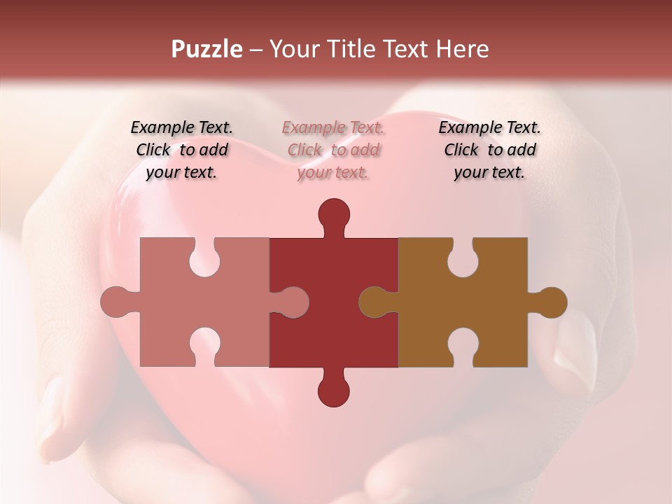 Pink Hand Give PowerPoint Template