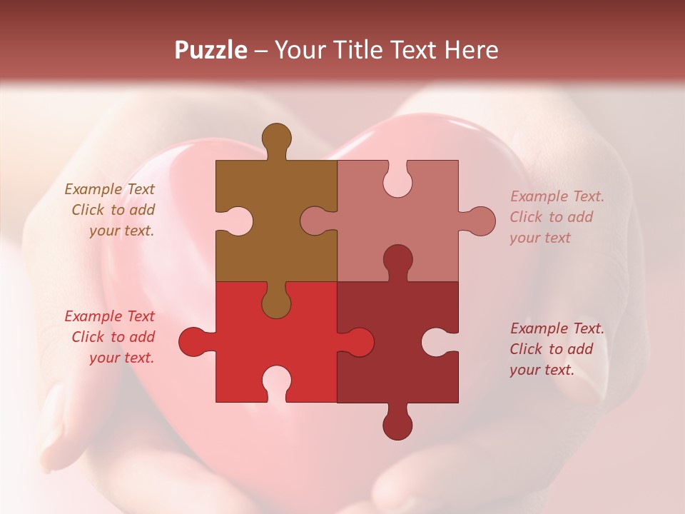 Pink Hand Give PowerPoint Template