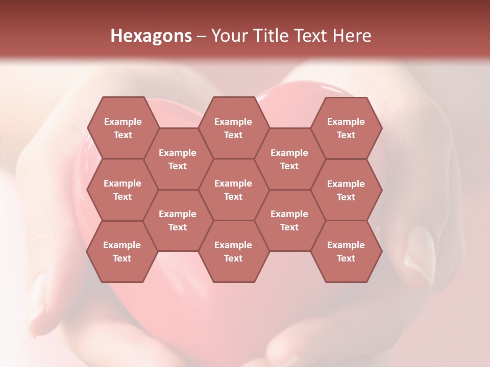 Pink Hand Give PowerPoint Template