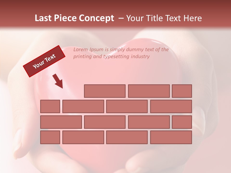 Pink Hand Give PowerPoint Template