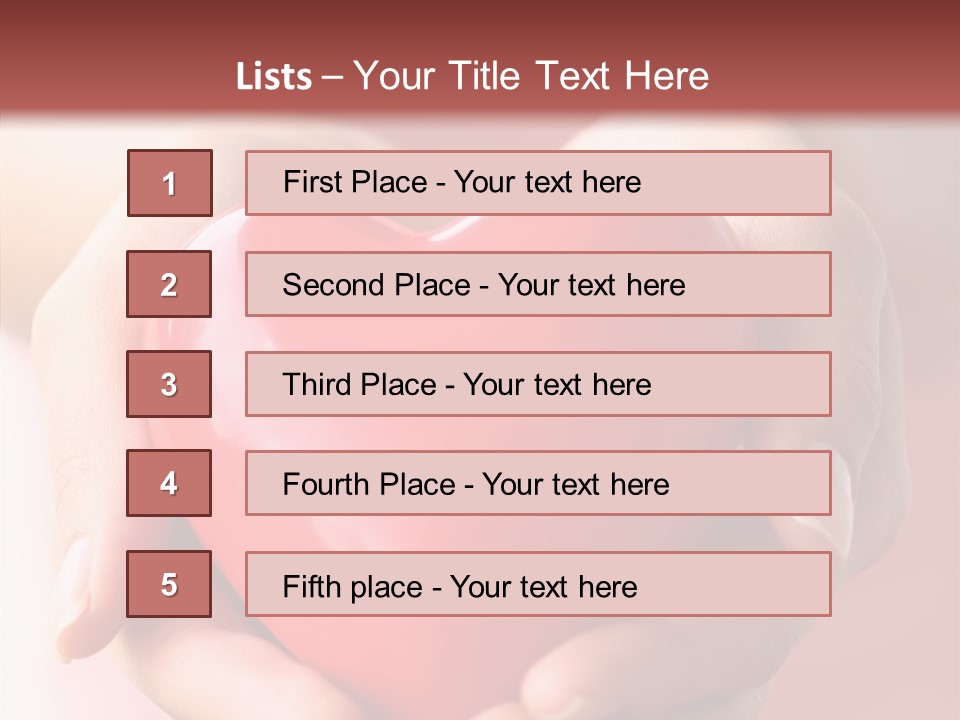 Pink Hand Give PowerPoint Template