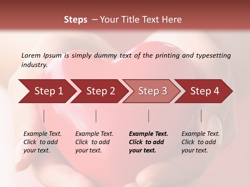Pink Hand Give PowerPoint Template