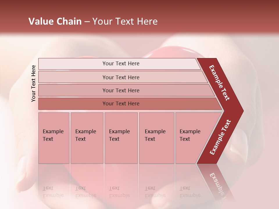 Pink Hand Give PowerPoint Template