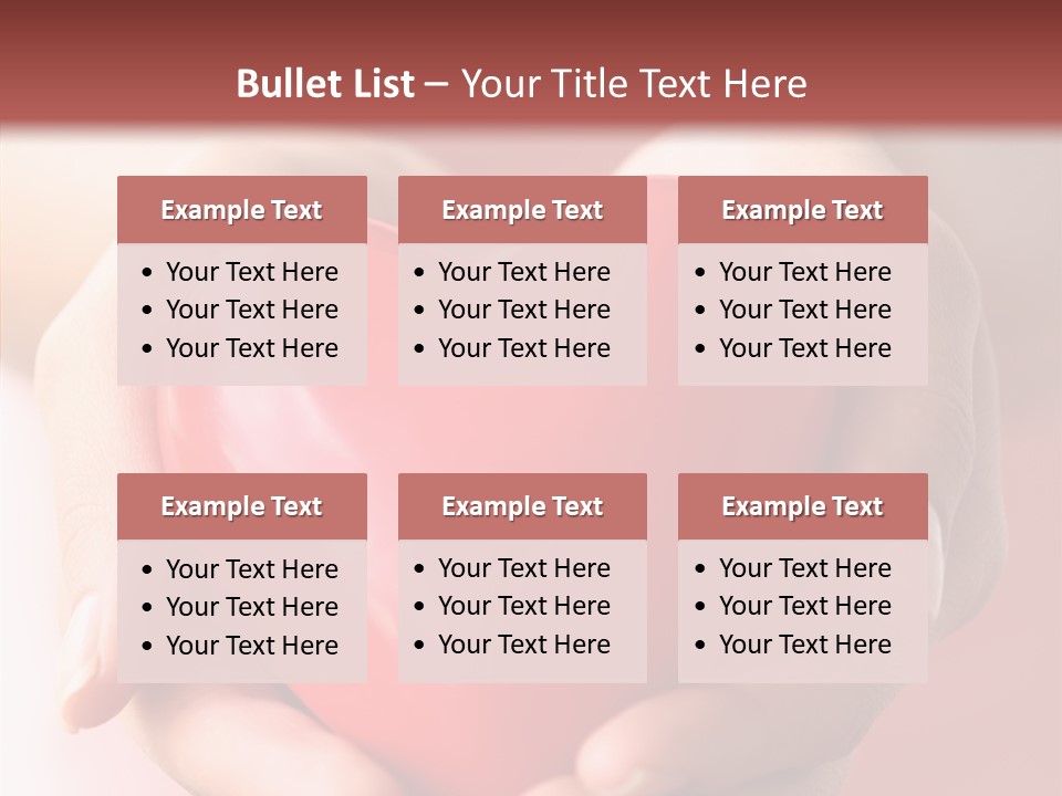 Pink Hand Give PowerPoint Template