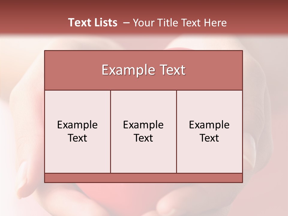 Pink Hand Give PowerPoint Template