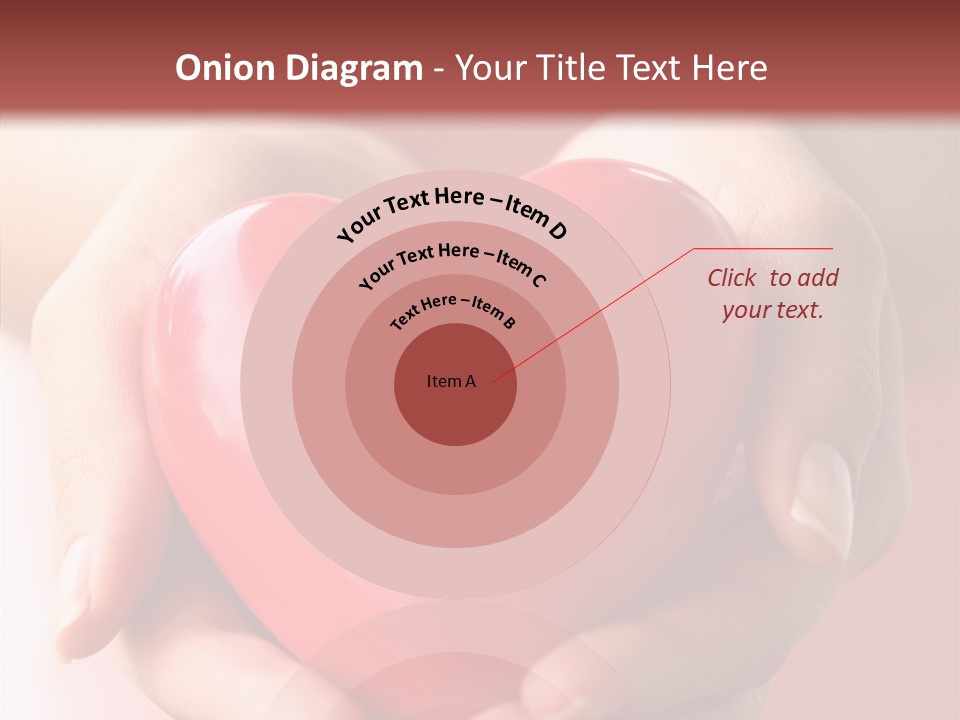 Pink Hand Give PowerPoint Template