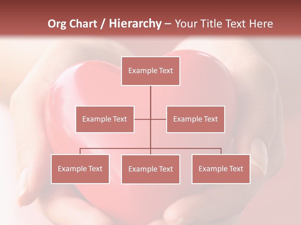 Pink Hand Give PowerPoint Template