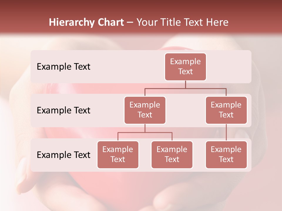 Pink Hand Give PowerPoint Template