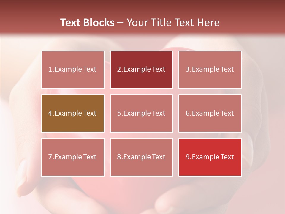 Pink Hand Give PowerPoint Template