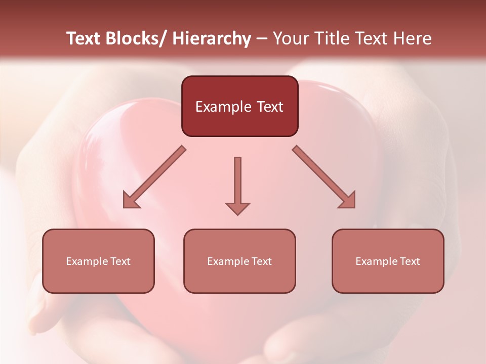 Pink Hand Give PowerPoint Template