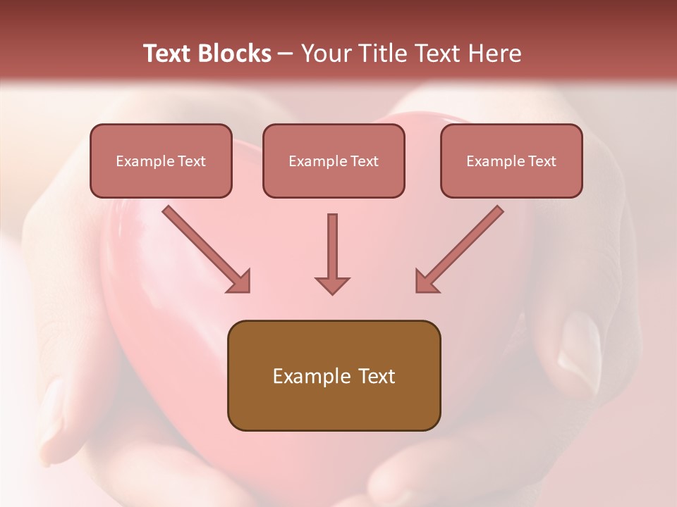 Pink Hand Give PowerPoint Template
