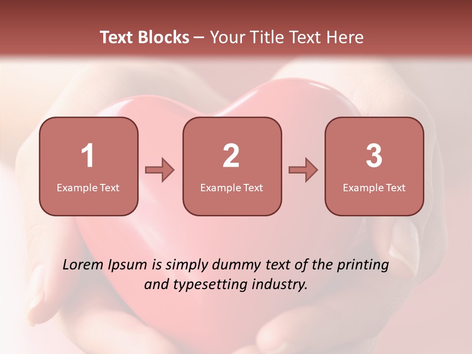 Pink Hand Give PowerPoint Template