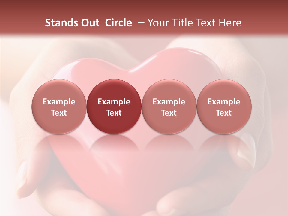 Pink Hand Give PowerPoint Template