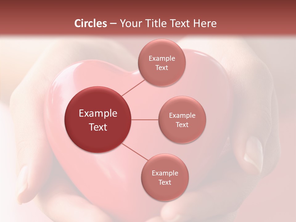 Pink Hand Give PowerPoint Template