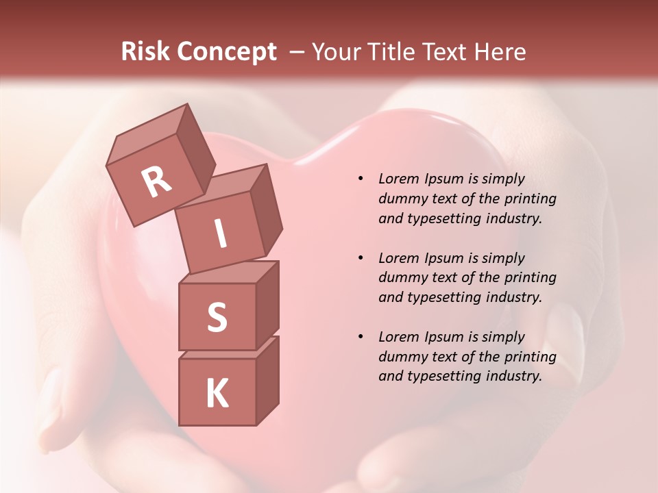 Pink Hand Give PowerPoint Template