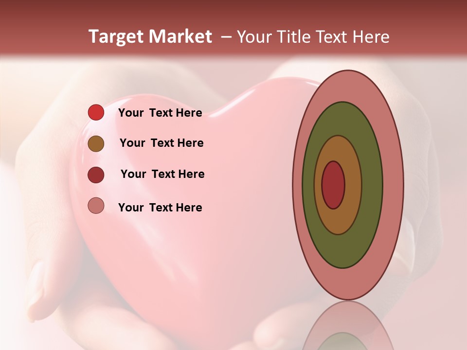 Pink Hand Give PowerPoint Template