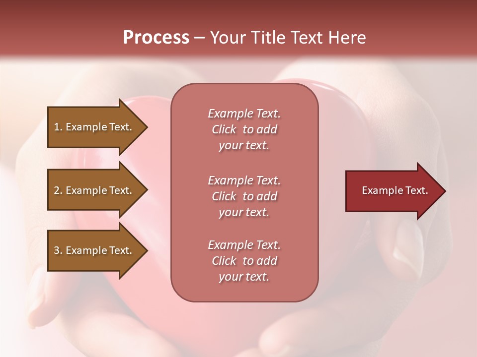 Pink Hand Give PowerPoint Template