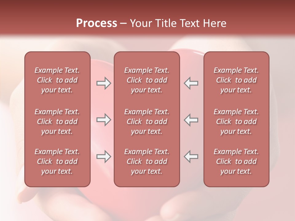 Pink Hand Give PowerPoint Template