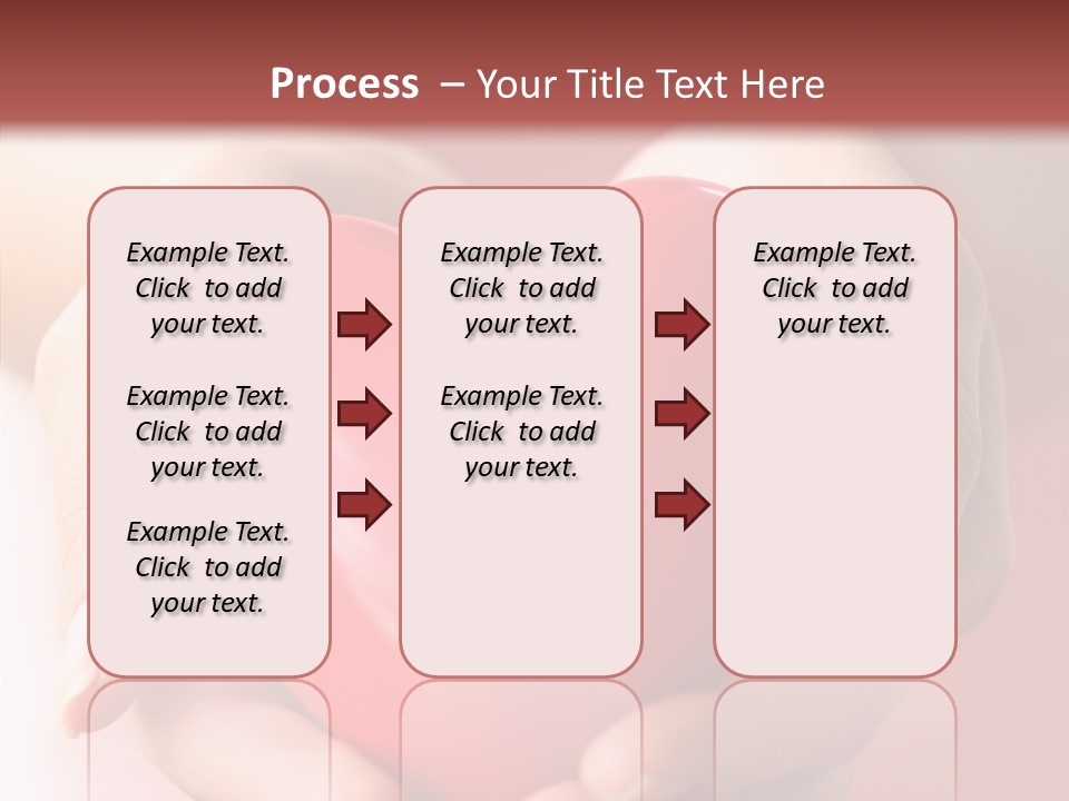 Pink Hand Give PowerPoint Template