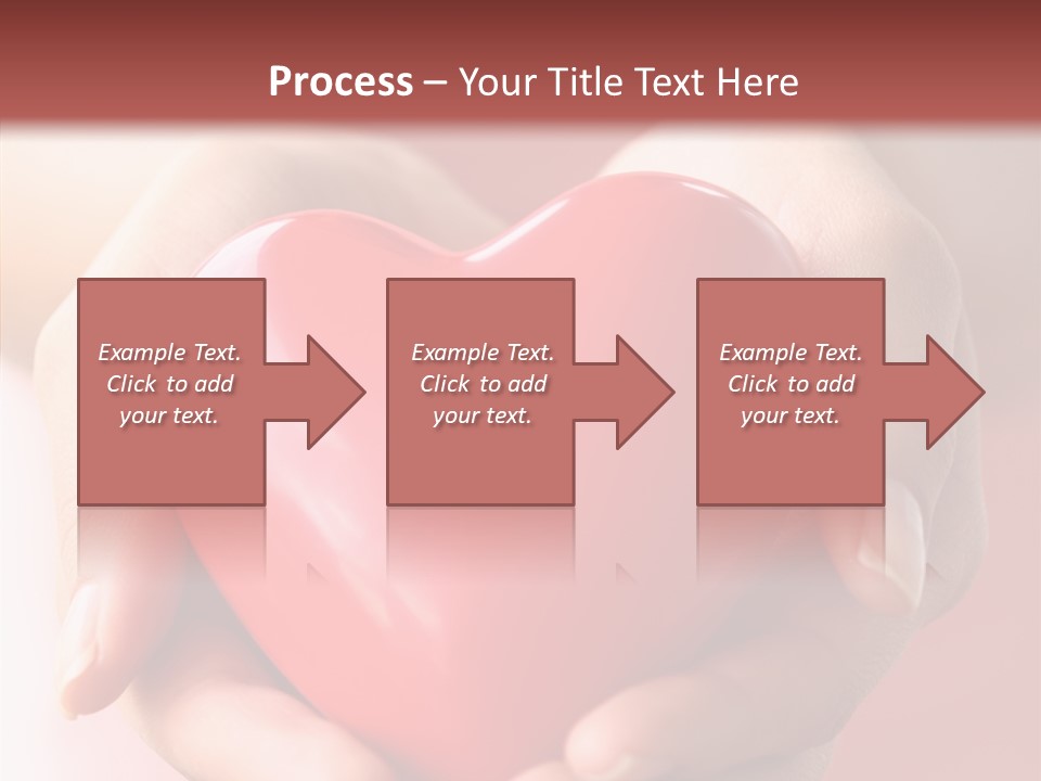 Pink Hand Give PowerPoint Template