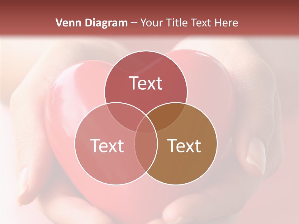 Pink Hand Give PowerPoint Template