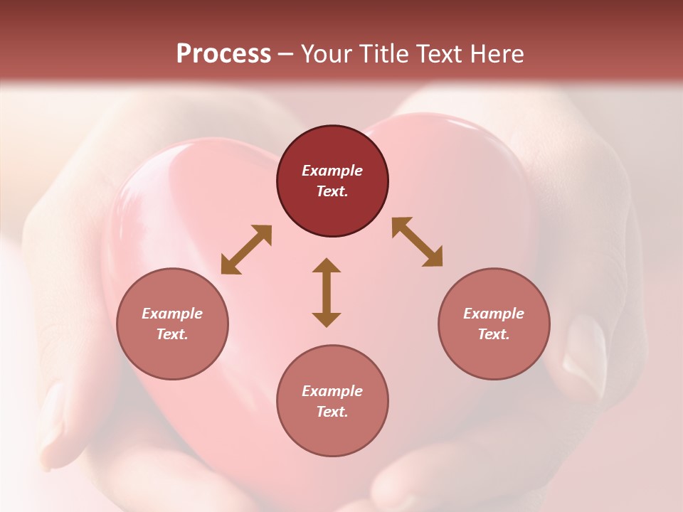 Pink Hand Give PowerPoint Template