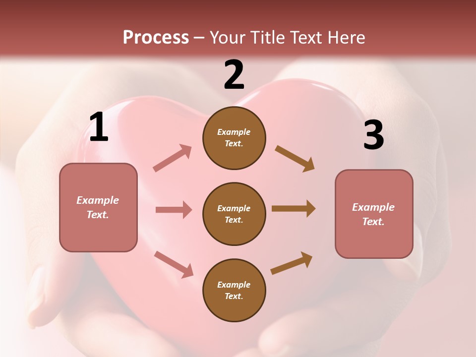 Pink Hand Give PowerPoint Template