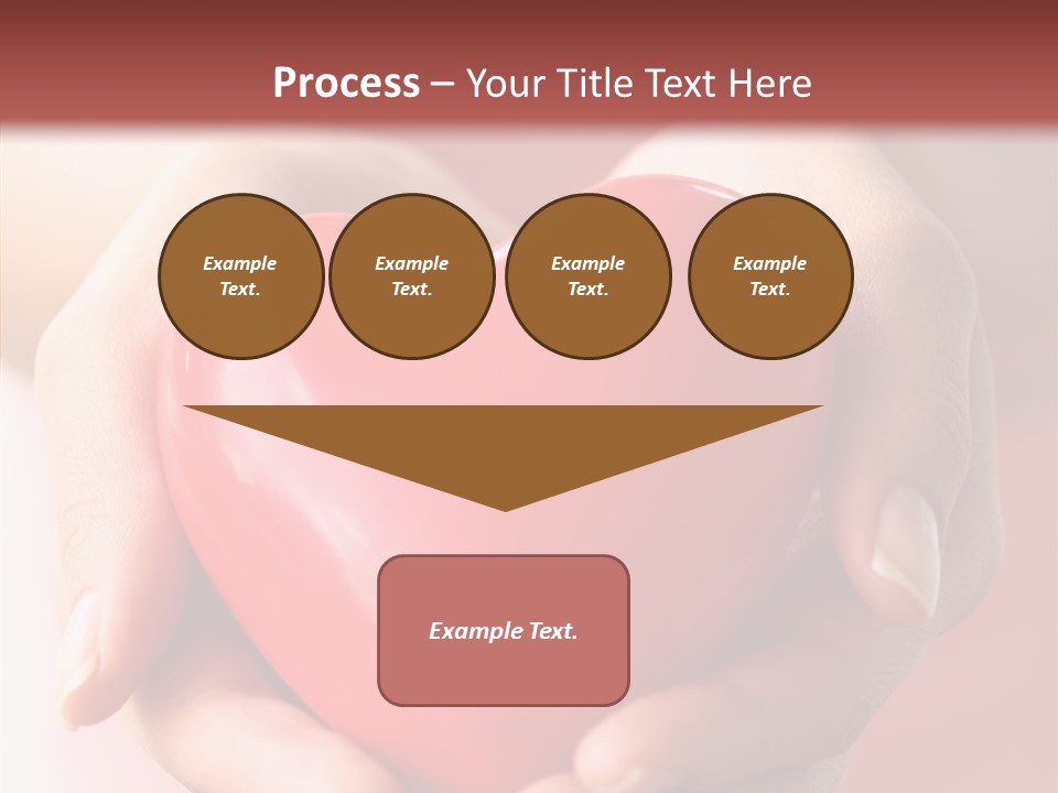 Pink Hand Give PowerPoint Template