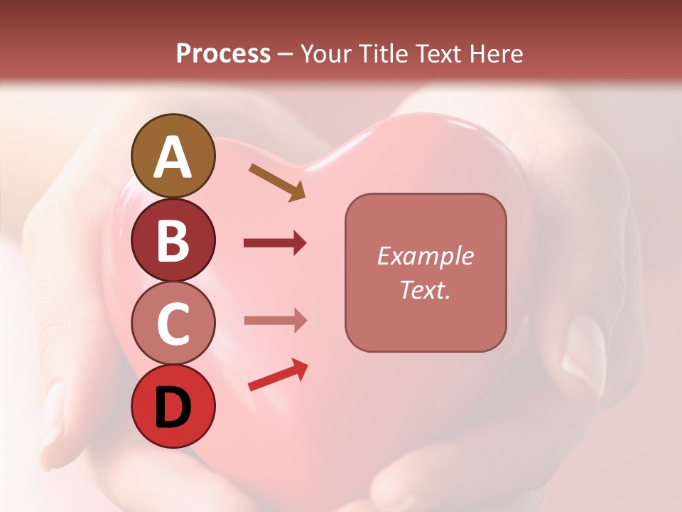 Pink Hand Give PowerPoint Template